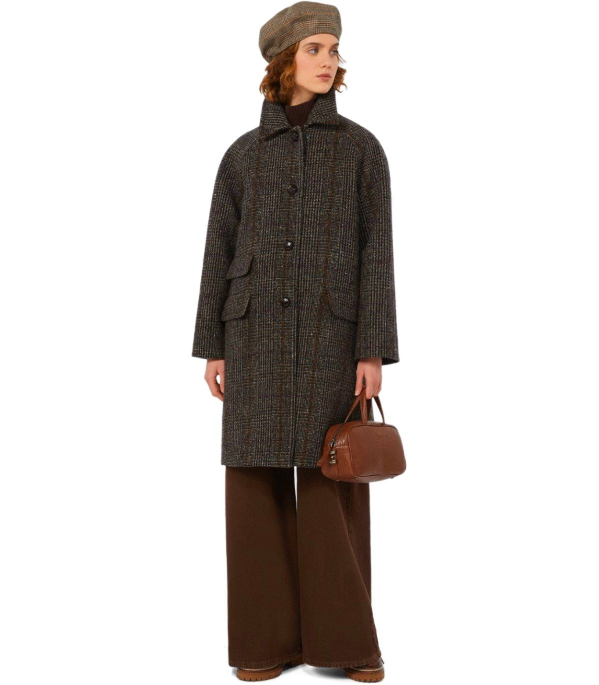 CAPPOTTO PITONE CIOCCOLATO MAX MARA WEEKEND