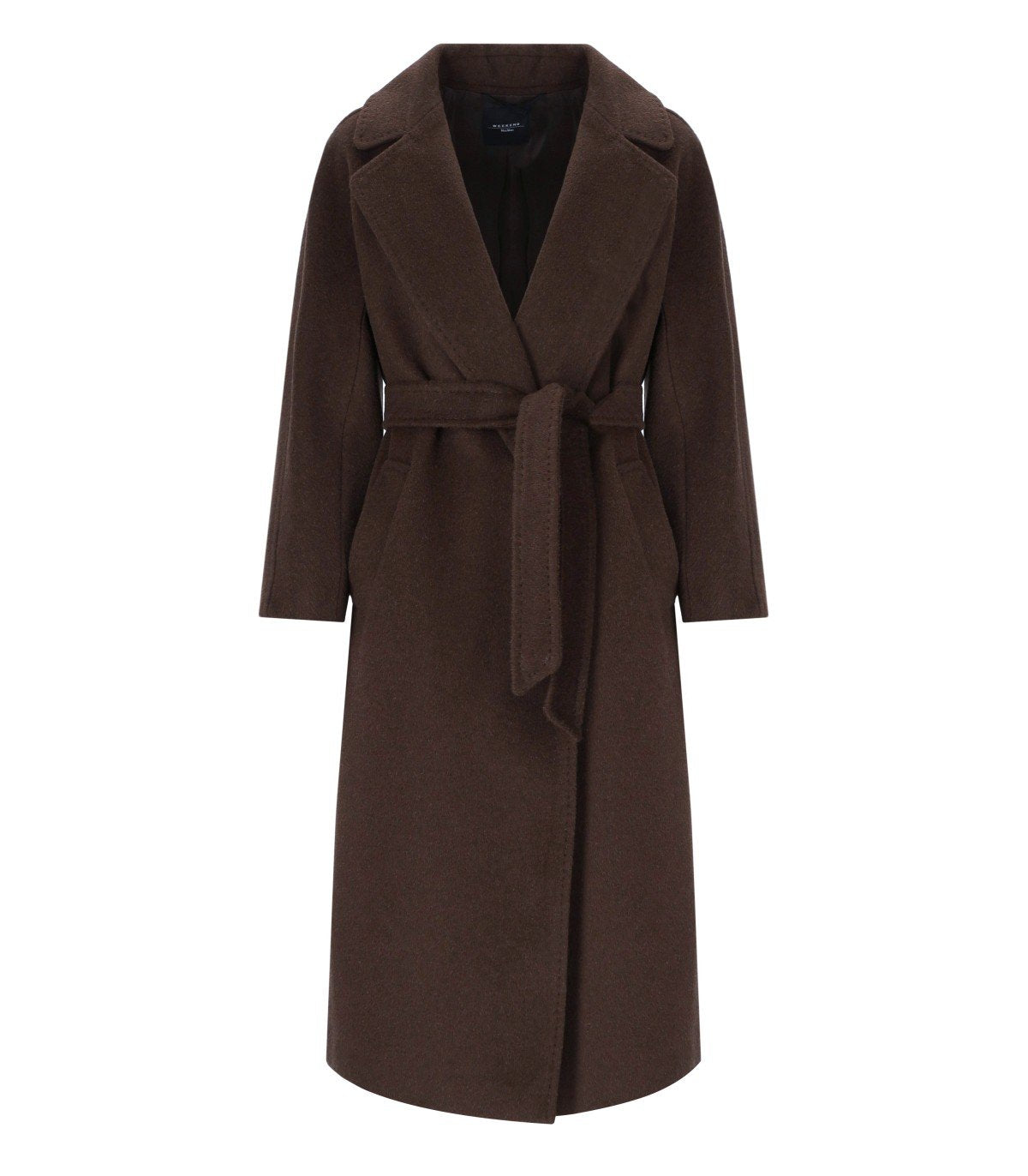 CAPPOTTO CON CINTURA TEMPERA CIOCCOLATO MAX MARA WEEKEND