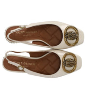KURT GEIGER CHELSEA BLOCK BONE SLINGBACK PUMPS