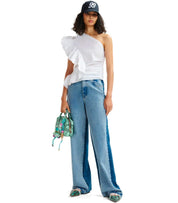 TOP HAVEN ASIMMETRICO BIANCO ESSENTIEL ANTWERP