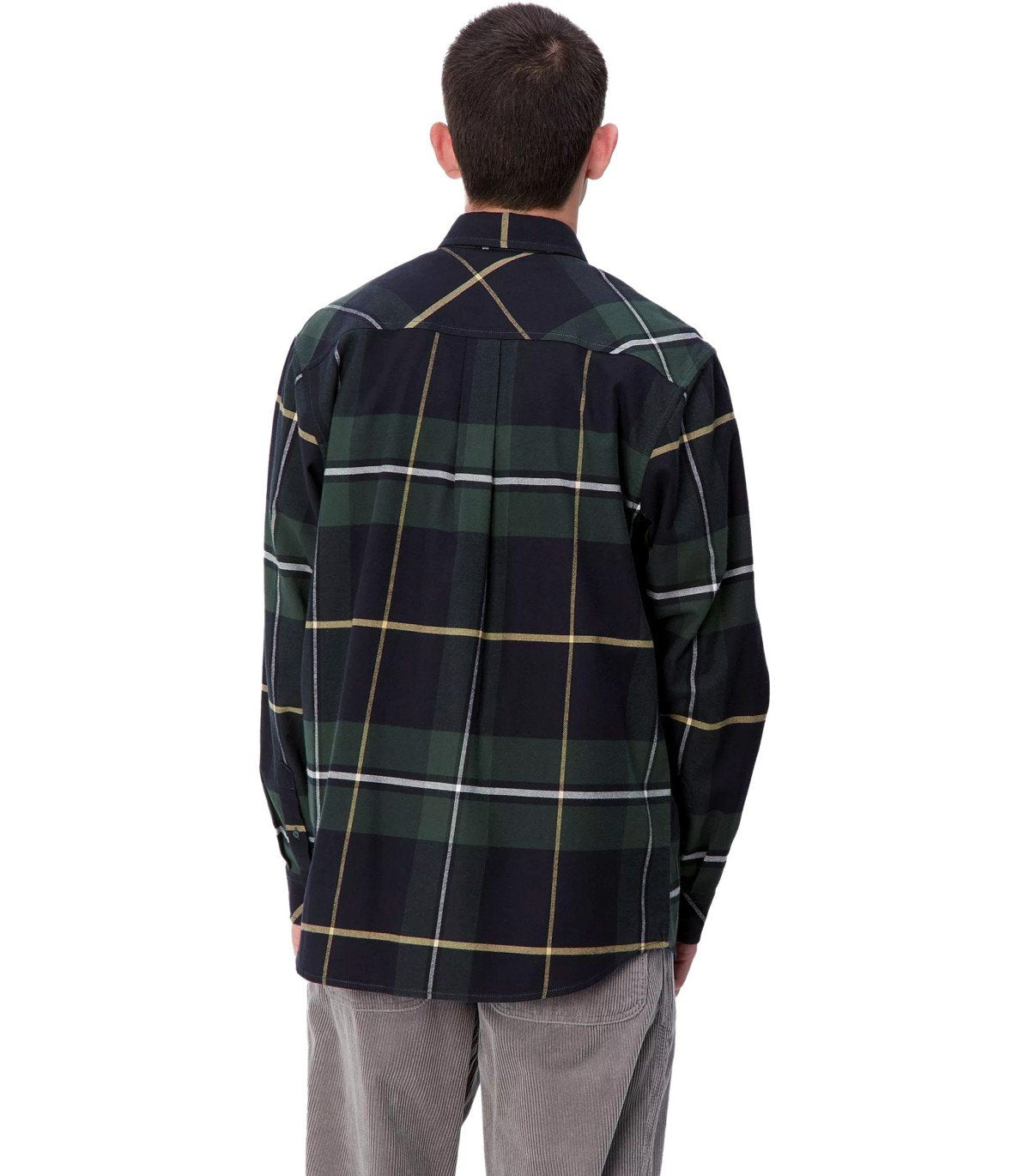 CARHARTT WIP L/S GARNETT CHECK SYCAMORE TREE SHIRT