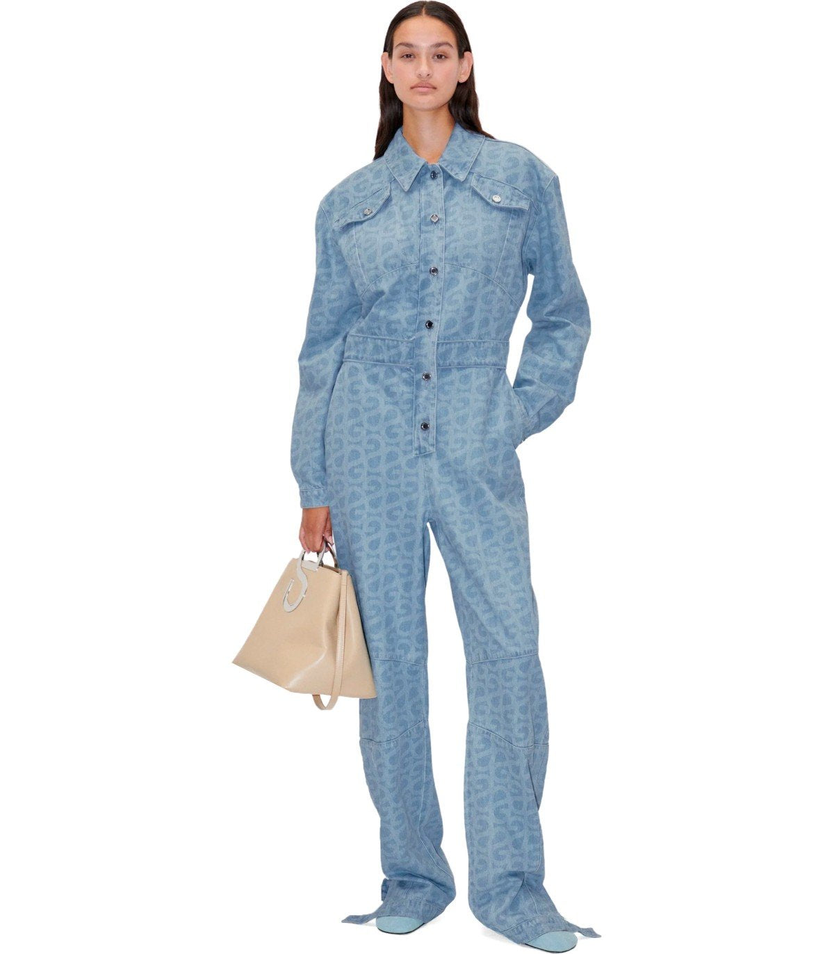 STINE GOYA LOUISIANA DENIM JUMPSUIT