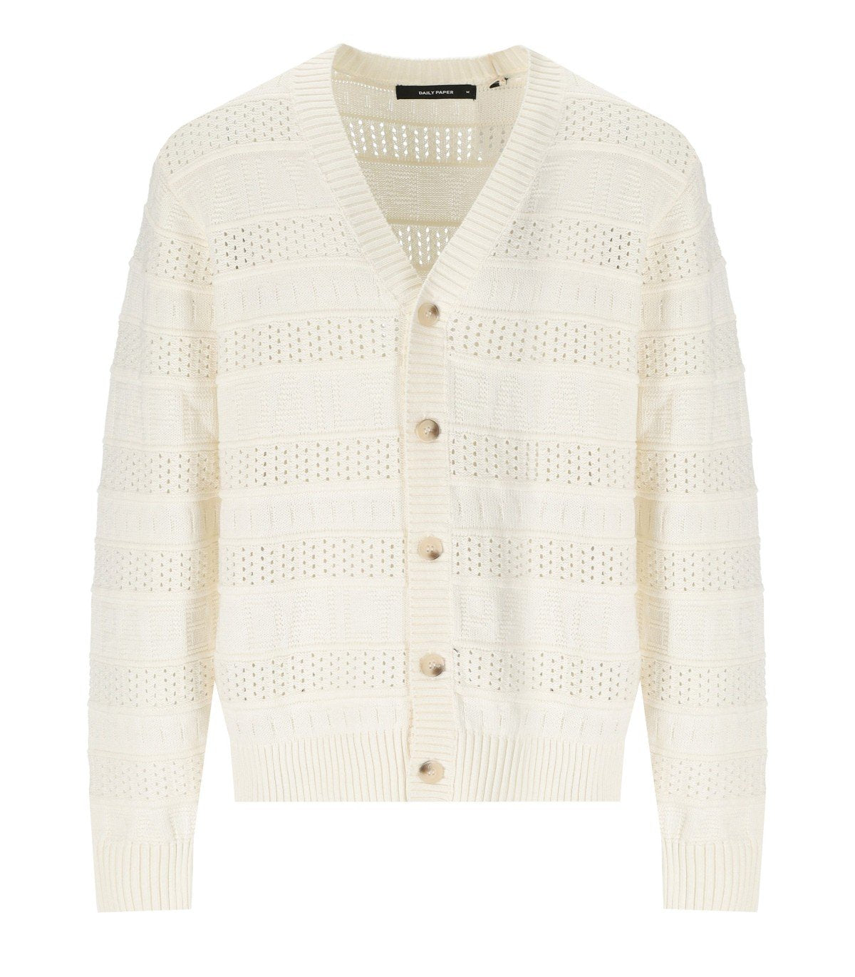 DAILY PAPER RAJIH OFF-WHITE CARDIGAN