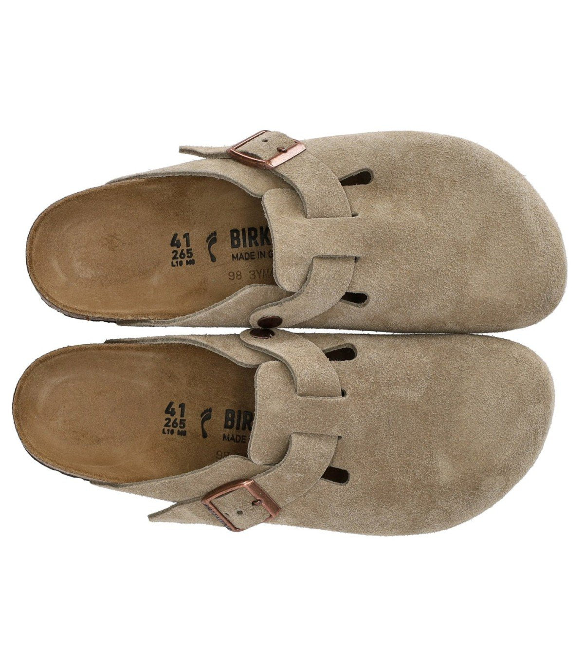 CLOG UNISEX BOSTON SUEDE TAUPE BIRKENSTOCK