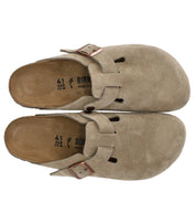 CLOG UNISEX BOSTON SUEDE TAUPE BIRKENSTOCK
