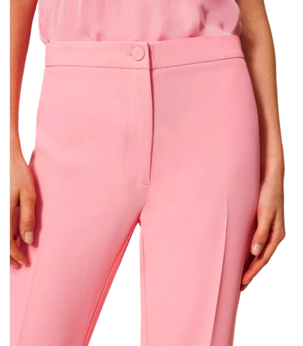 PANTALONE FLARE ROSA TWINSET