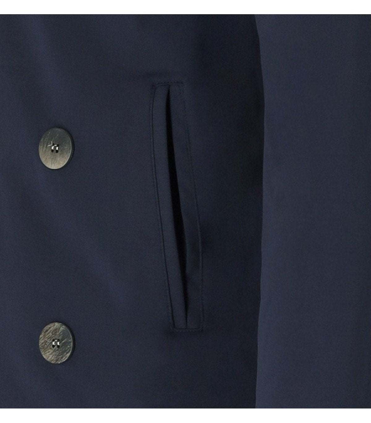 H953 NAVY BLUE KNITTED PEACOAT