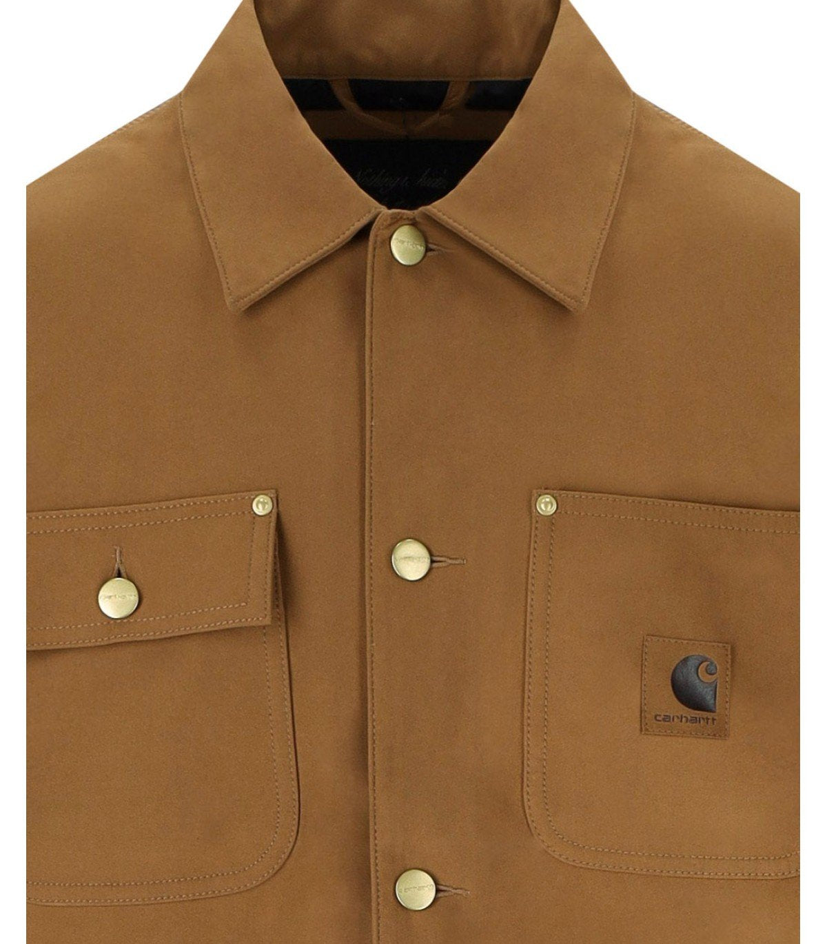 CARHARTT WIP MICHIGAN ARTIFICIAL SUEDE HAMILTON BROWN COAT