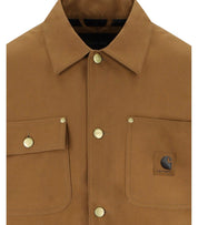 CARHARTT WIP MICHIGAN ARTIFICIAL SUEDE HAMILTON BROWN COAT