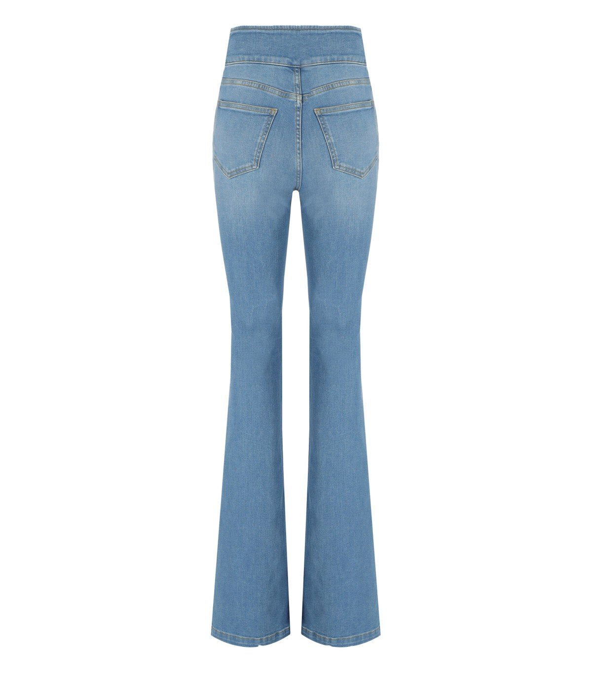 ELISABETTA FRANCHI HIGH WAISTED JEANS WITH BUTTONS