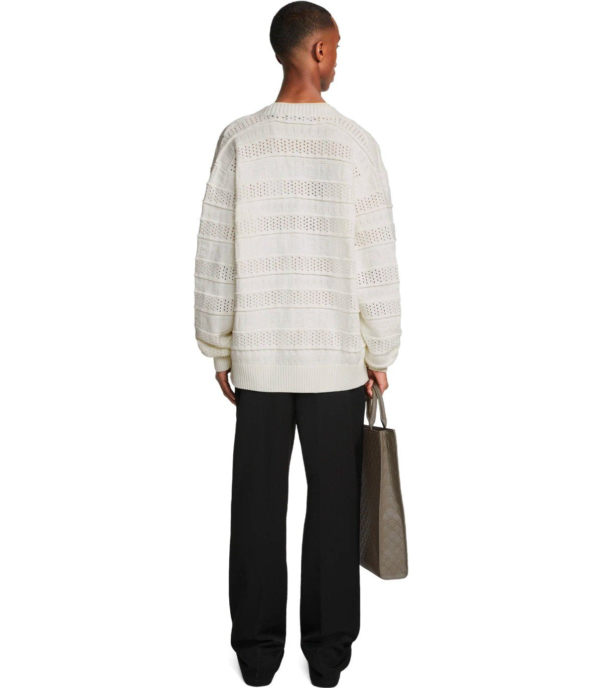 DAILY PAPER RAJIH OFF-WHITE CARDIGAN