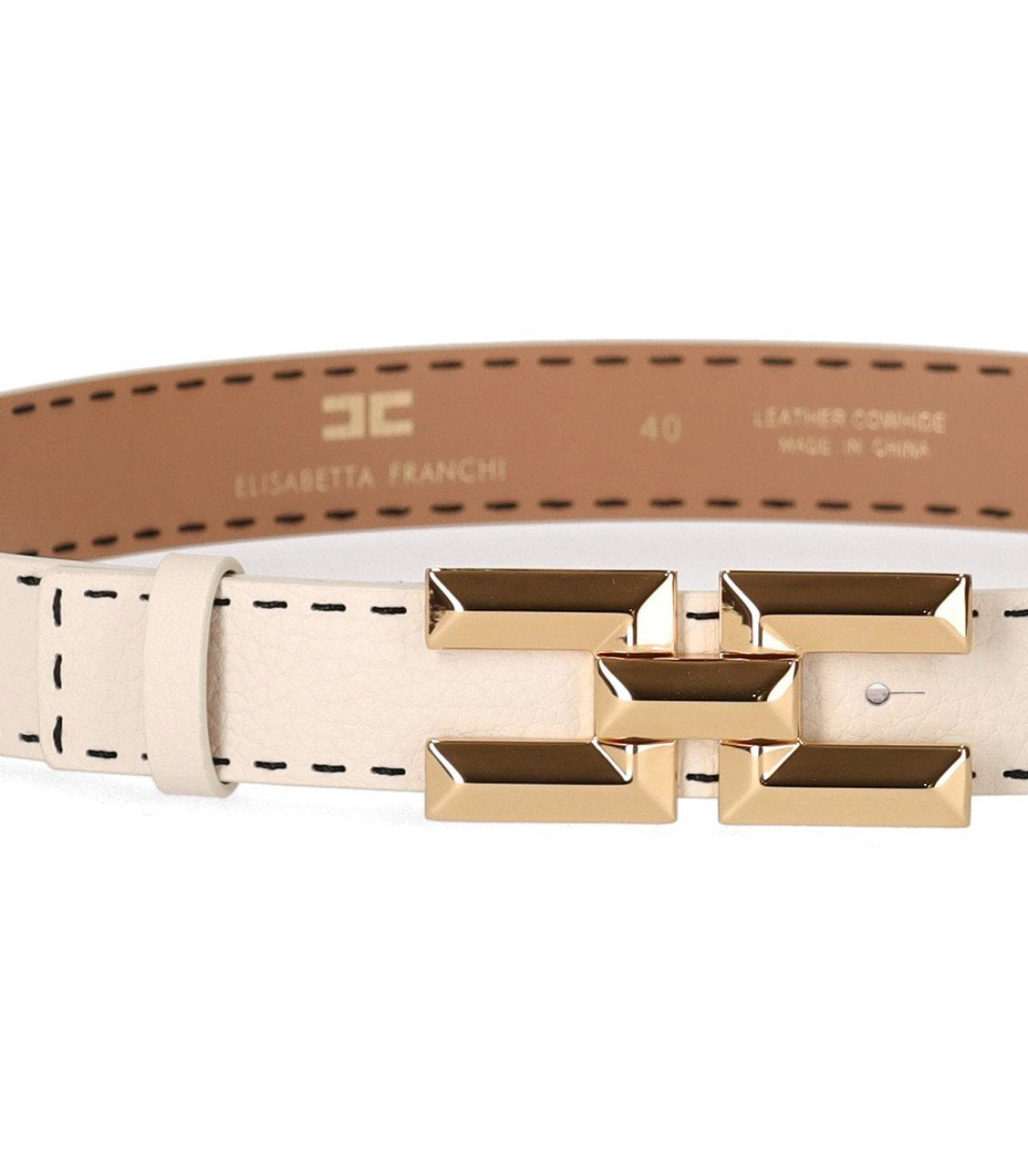 ELISABETTA FRANCHI BUTTER HIGH WAIST BELT