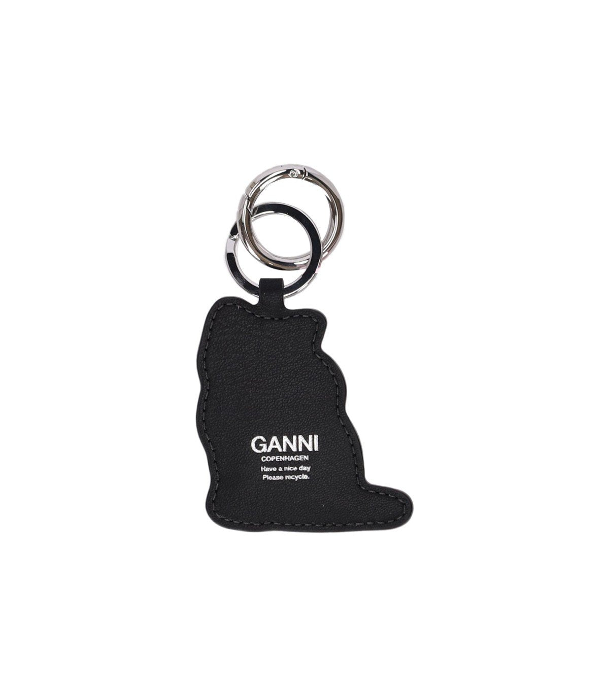 GANNI PUPPY BLUE KEYCHAIN