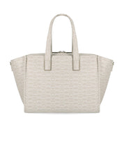 EMPORIO ARMANI MONOGRAM NATURAL MEDIUM SHOPPING BAG