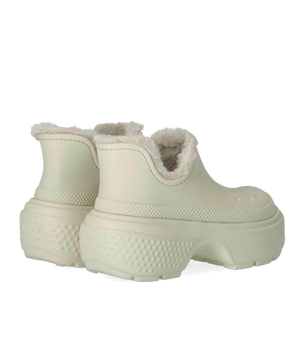CROCS STOMP ECRÚ BOOTIE