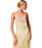 TOP SATIN VANILLA TWINSET