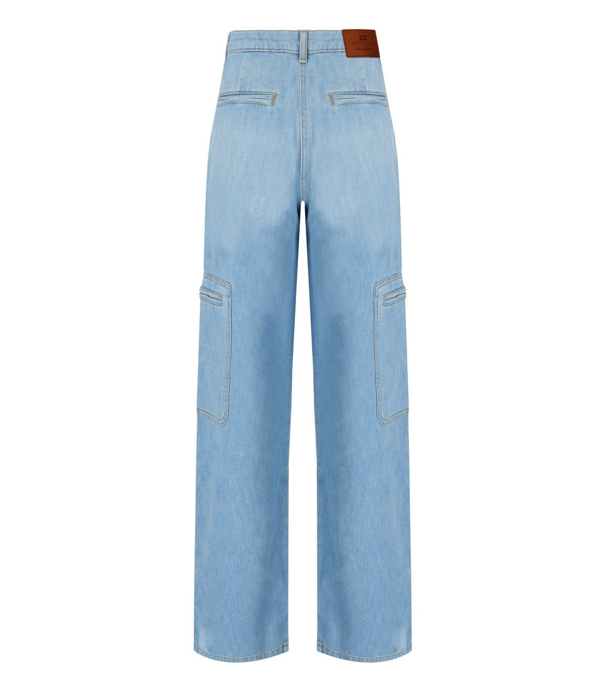 ELISABETTA FRANCHI LIGHT BLUE CARGO JEANS