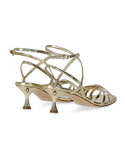 SANDALO CON TACCO MAMY PLATINO NCUB