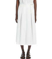 MAX MARA WEEKEND FOLK WHITE MIDI SKIRT