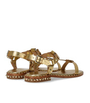 ASH PATSY GOLD FLAT SANDAL