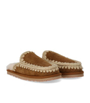 MOU FULL ESKIMO STITCH COGNAC SLIPPER
