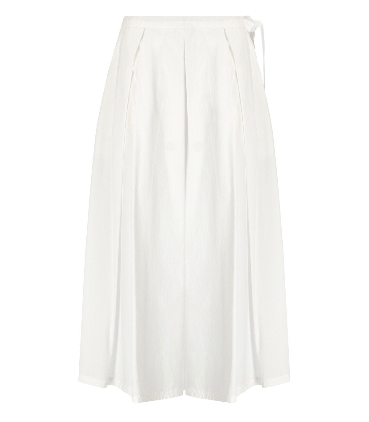 MAX MARA WEEKEND FOLK WHITE MIDI SKIRT