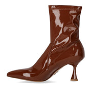 SERGIO LEVANTESI JANET BROWN HEELED ANKLE BOOT