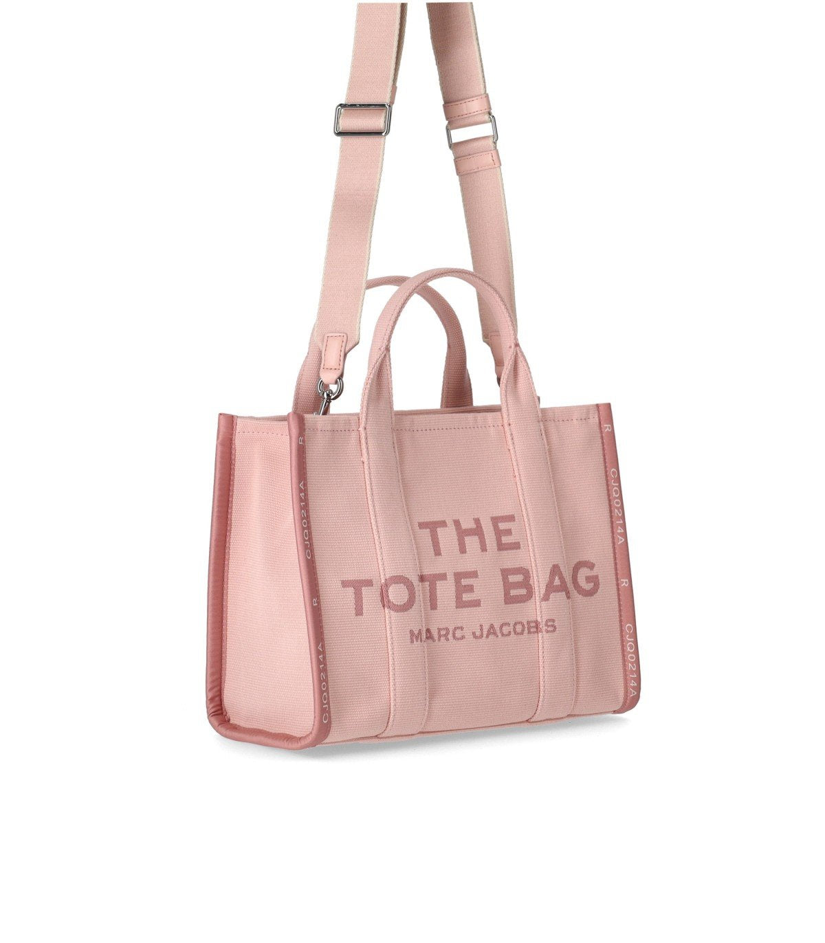MARC JACOBS THE JACQUARD MEDIUM TOTE ROSE HANDBAG