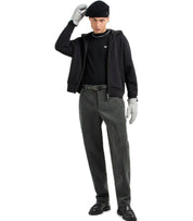 EMPORIO ARMANI GREEN RIBBED PANTS