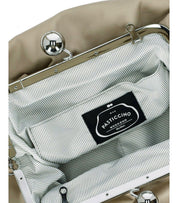 MAX MARA WEEKEND PASTICCINO CUBICO MEDIUM SAND CLUTCH BAG