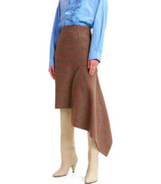 JUPE MIDI IFEATHER MARRON ESSENTIEL ANTWERP