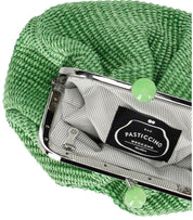 MAX MARA WEEKEND PASTICCINO PALMAS SMALL EMERALD GREEN CLUTCH BAG