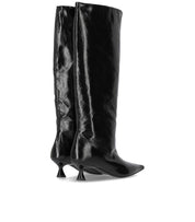 GANNI BLACK NAPLACK SLOUCHY BOOT