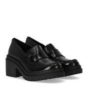 MICHAEL KORS ROCCO BLACK HEELED LOAFER