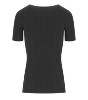 T-SHIRT CON FIORE NERA ELISABETTA FRANCHI