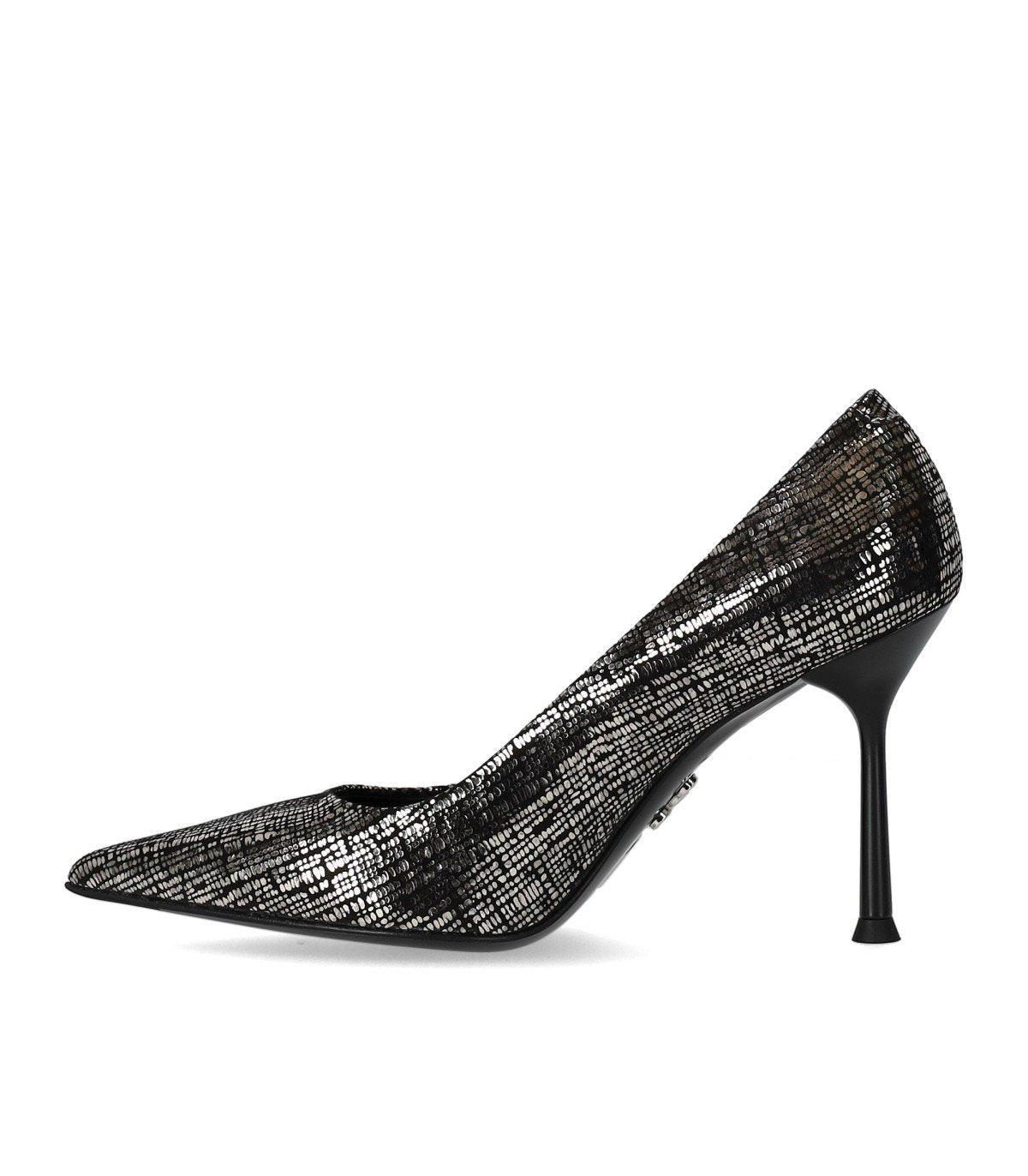 SERGIO LEVANTESI MUSA BLACK SILVER PUMP