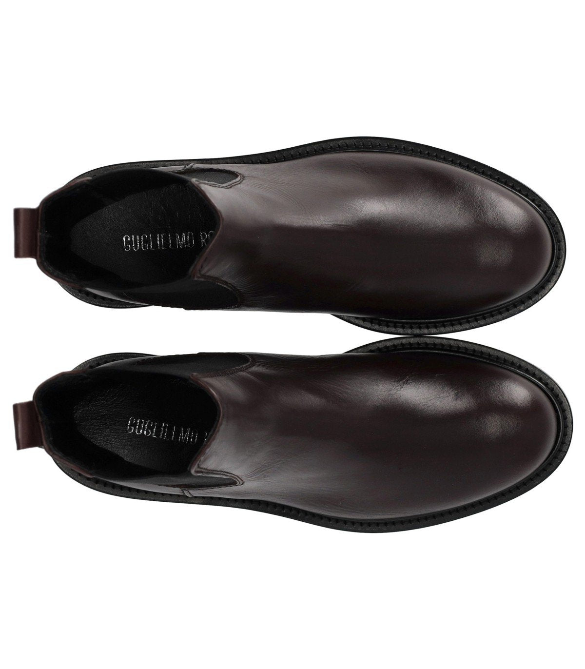 GUGLIELMO ROTTA PEG BURGUNDY CHELSEA BOOT