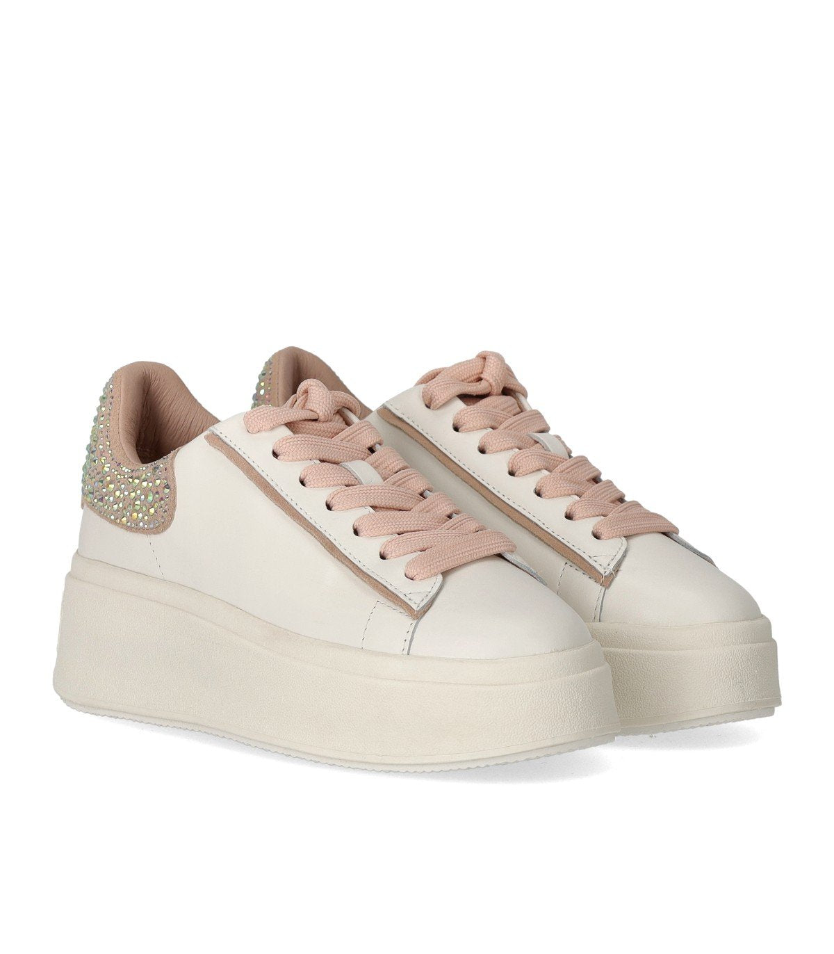ASH MOBY STRASS BIS WHITE PINK SNEAKER
