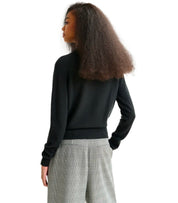 ESSENTIEL ANTWERP INVITED BLACK SWEATER