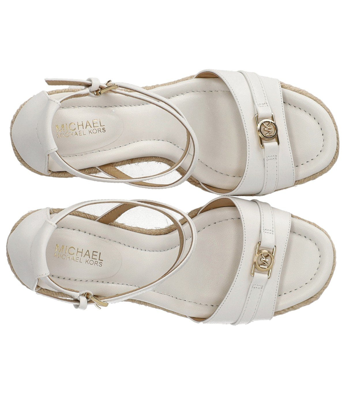 MICHAEL KORS MANDY WHITE WEDGE SANDAL