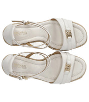MICHAEL KORS MANDY WHITE WEDGE SANDAL