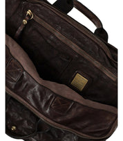 CAMPOMAGGI DARK BROWN BRIEFCASE