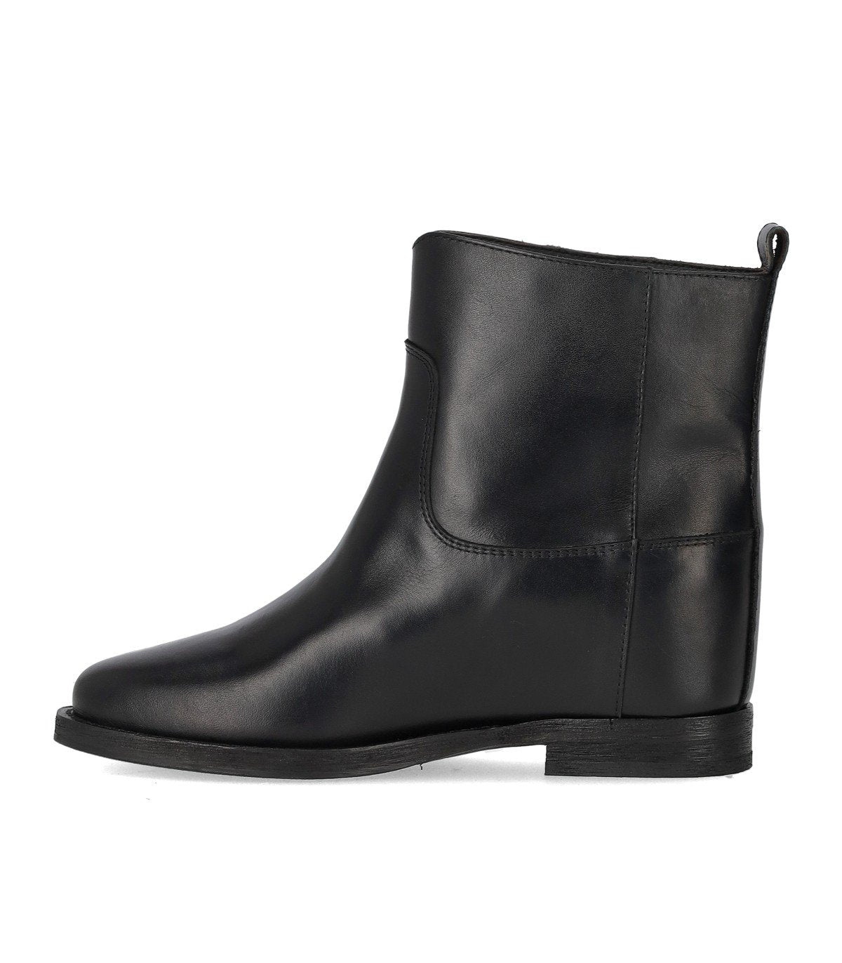VIA ROMA 15 SANTA MONICA BLACK ANKLE BOOT WITH BUTTONS