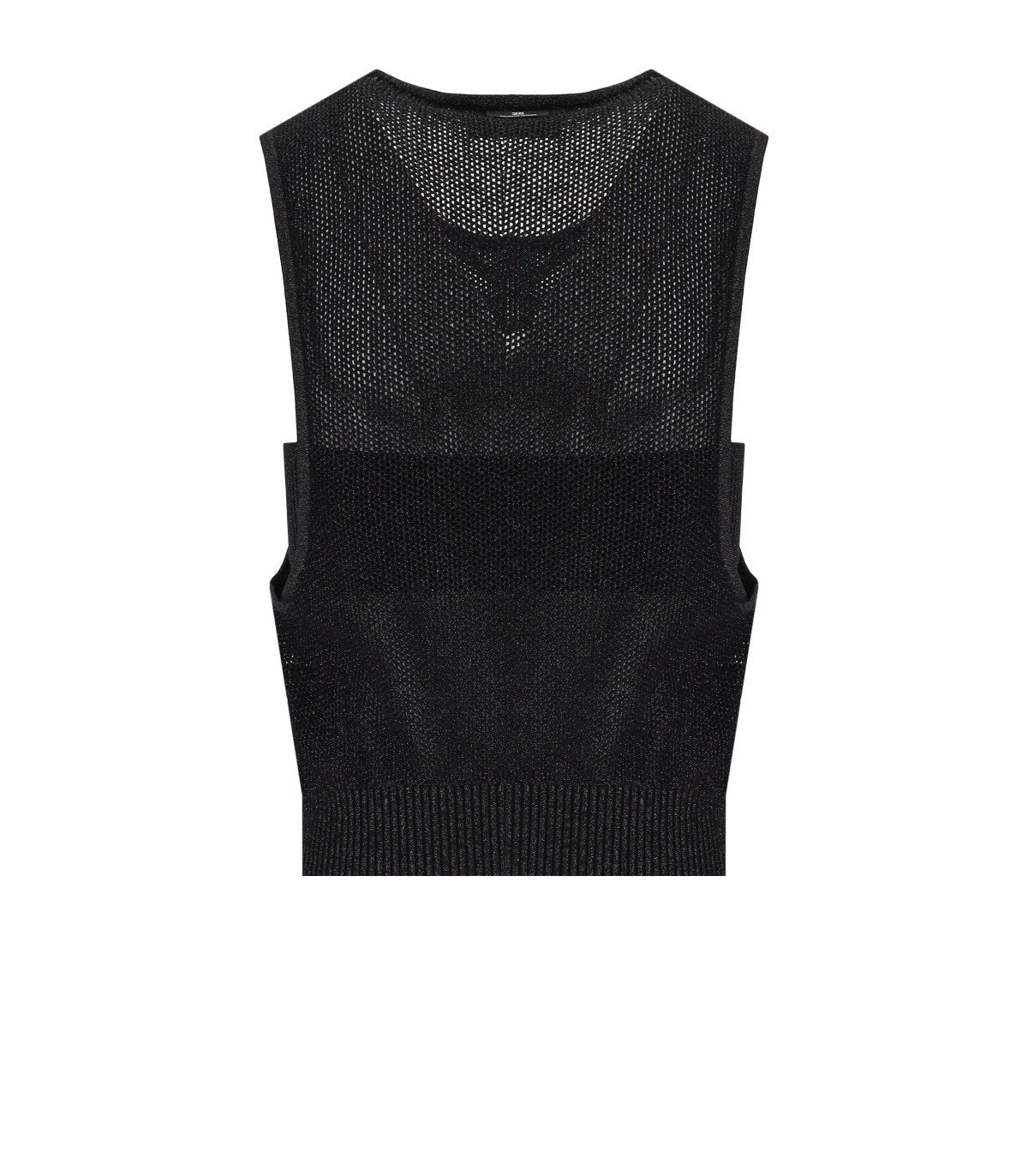 TOP IN MAGLIA LUREX NERO ELISABETTA FRANCHI