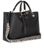 EMPORIO ARMANI MYEA BLACK SHOPPING BAG