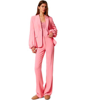 TWINSET PINK SINGLE-BREASTED BLAZER