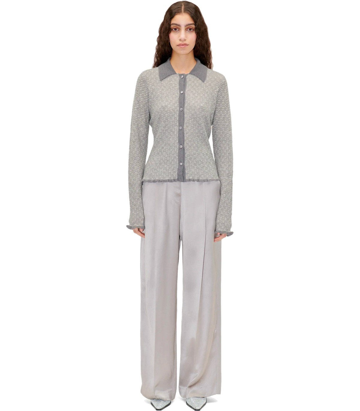 STINE GOYA BOBBI GREY CARDIGAN