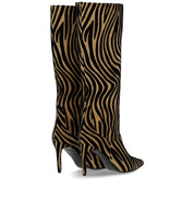 NCUB BIT BEIGE ZEBRA PRINT HIGH BOOT