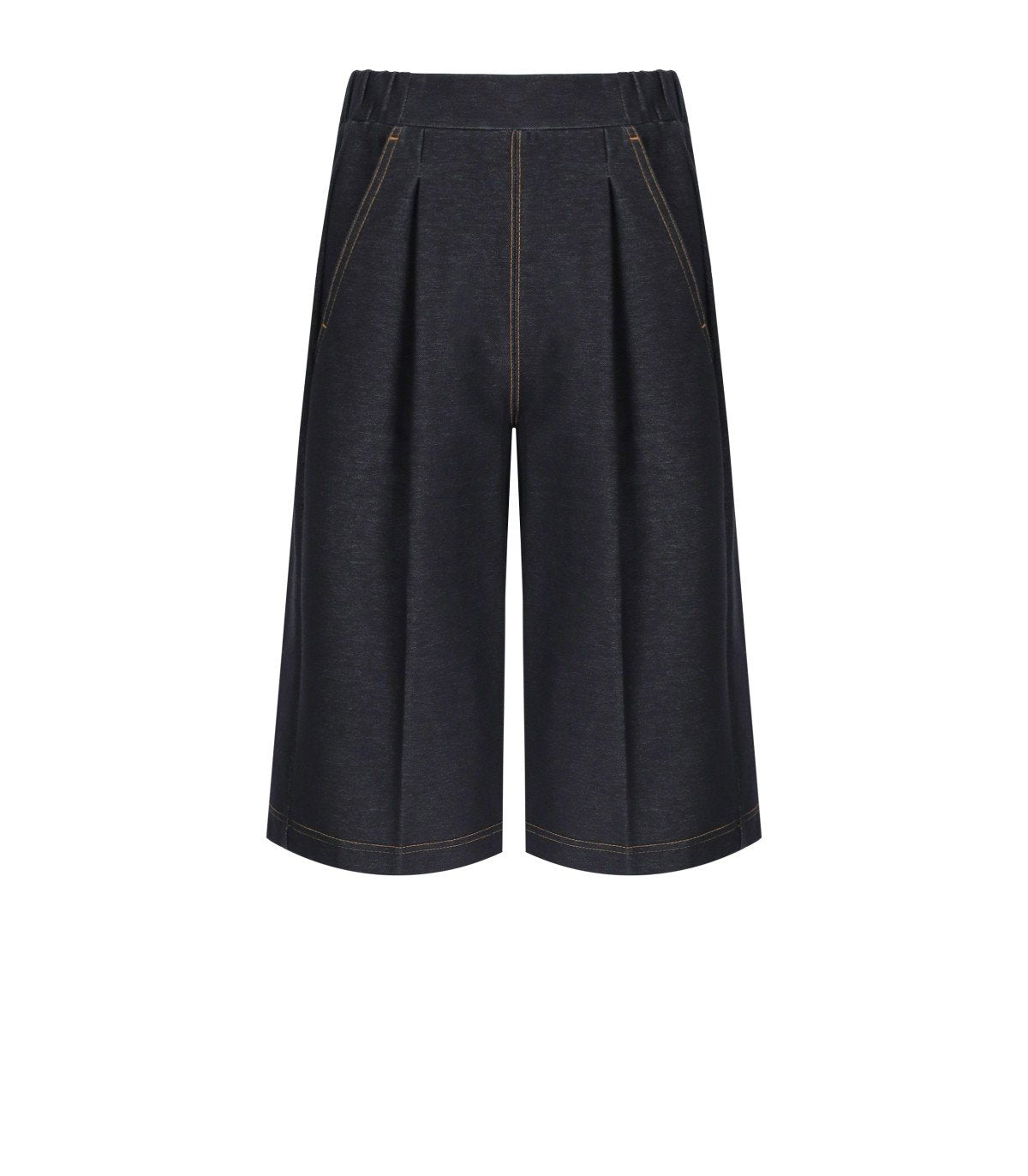 MM MAX MARA TEXAS BLUE DENIM EFFECT BERMUDA SHORTS