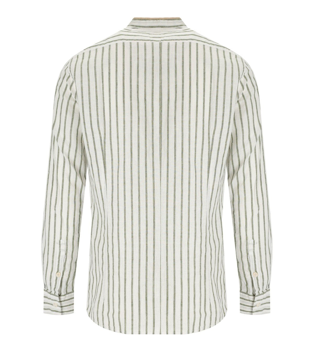 BOB KOREA WHITE GREEN STRIPED SHIRT